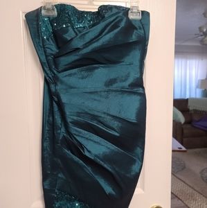 Beautiful teal mini dress